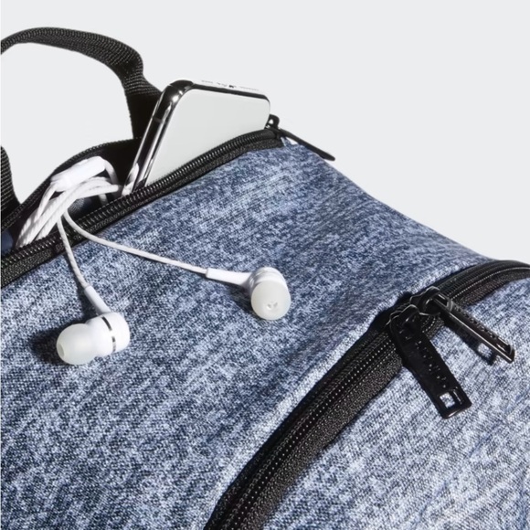 Adidas Travel Backpack – Fits 16” Laptop, Black Casual Bookbag - Picture 4 of 6